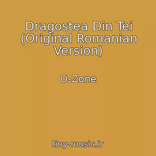 کاور آهنگ Dragostea Din Tei (Original Romanian Version) از O-Zone