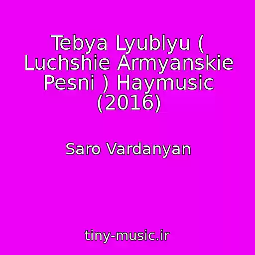 کاور آهنگ Tebya Lyublyu ( Luchshie Armyanskie Pesni ) Haymusic (2016) از Saro Vardanyan