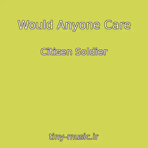 کاور آهنگ Would Anyone Care از Citizen Soldier