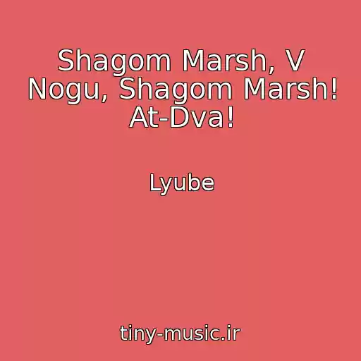 کاور آهنگ Shagom Marsh, V Nogu, Shagom Marsh! At-Dva! از Lyube