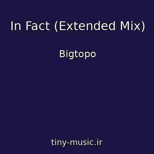 کاور آهنگ In Fact (Extended Mix) از Bigtopo
