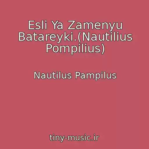 کاور آهنگ Esli Ya Zamenyu Batareyki.(Nautilius Pompilius) از Nautilus Pampilus