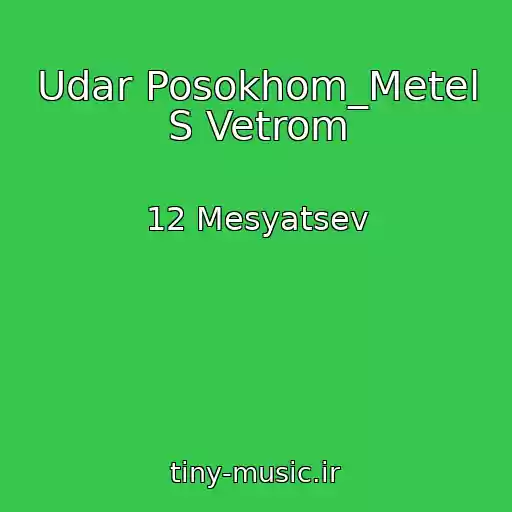 کاور آهنگ Udar Posokhom_Metel S Vetrom از 12 Mesyatsev
