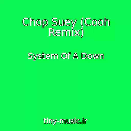 کاور آهنگ Chop Suey (Cooh Remix) از System Of A Down