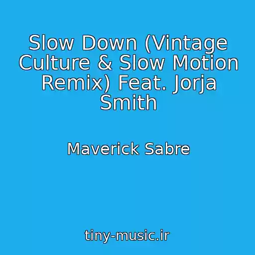 کاور آهنگ Slow Down (Vintage Culture & Slow Motion Remix) Feat. Jorja Smith از Maverick Sabre