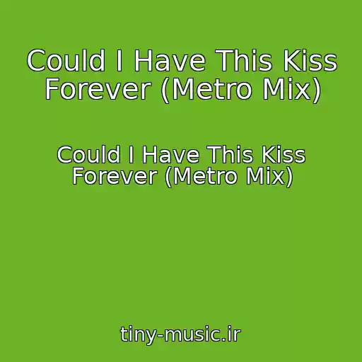 کاور آهنگ Could I Have This Kiss Forever (Metro Mix) از Could I Have This Kiss Forever (Metro Mix)