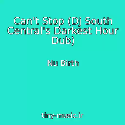 کاور آهنگ Can't Stop (Dj South Central's Darkest Hour Dub) از Nu Birth