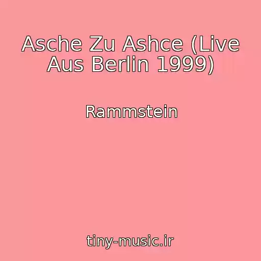 کاور آهنگ Asche Zu Ashce (Live Aus Berlin 1999) از Rammstein