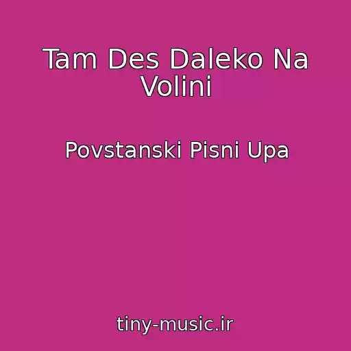 کاور آهنگ Tam Des Daleko Na Volinі از Povstanskі Pіsnі Upa