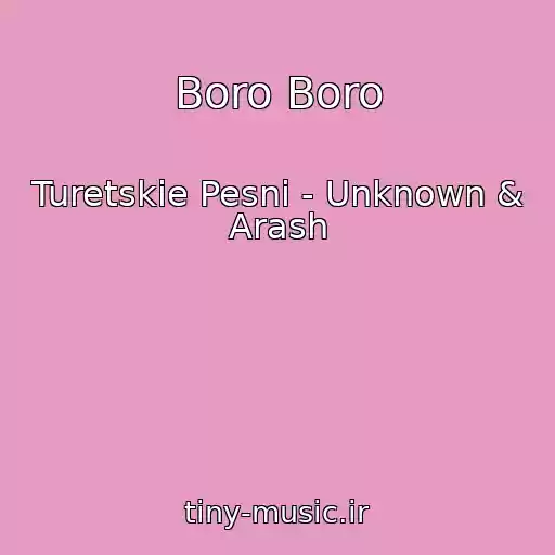 کاور آهنگ Boro Boro از Turetskie Pesni - Unknown & Arash