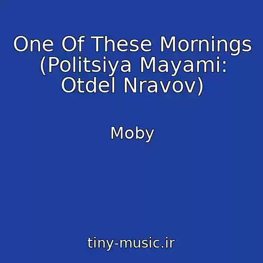 کاور آهنگ One Of These Mornings (Politsiya Mayami: Otdel Nravov) از Moby