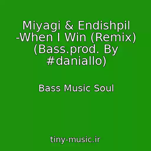 کاور آهنگ Miyagi & Endishpil -When I Win (Remix) (Bass.prod. By #daniallo) از Bass Music Soul