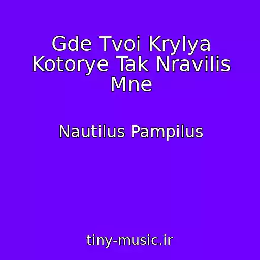 کاور آهنگ Gde Tvoi Krylya Kotorye Tak Nravilis Mne از Nautilus Pampilus