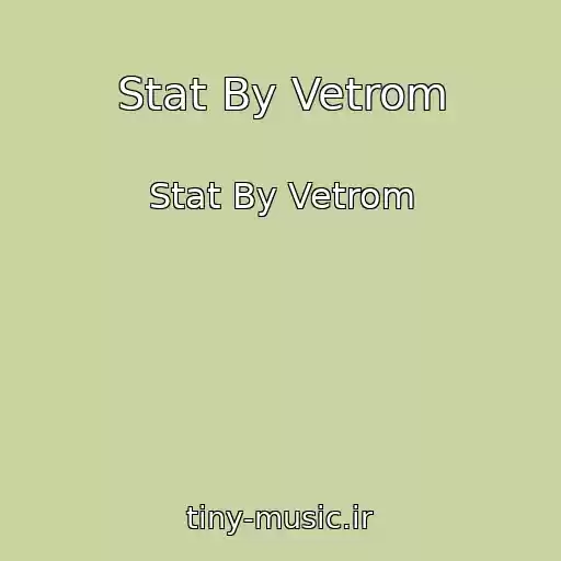 کاور آهنگ Stat By Vetrom از Stat By Vetrom