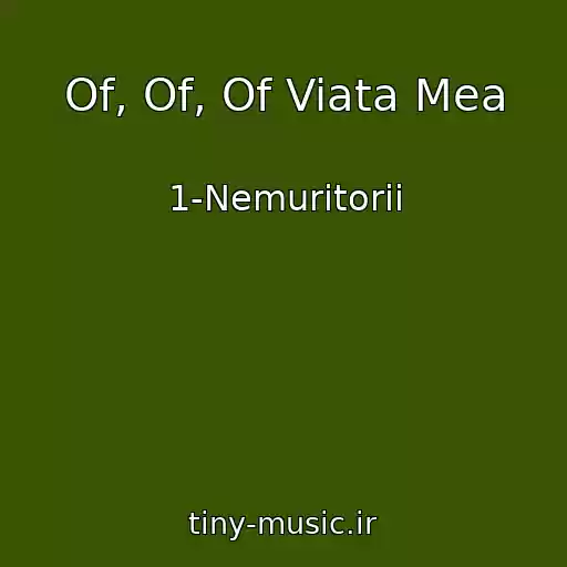 کاور آهنگ Of, Of, Of Viata Mea از 1-Nemuritorii