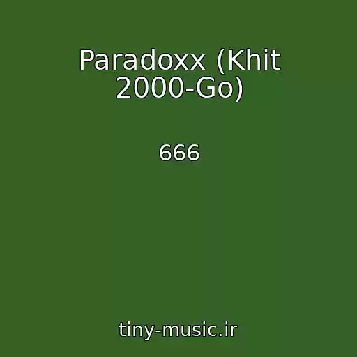 کاور آهنگ Paradoxx (Khit 2000-Go) از 666