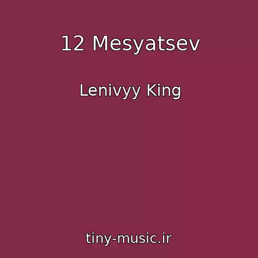 کاور آهنگ 12 Mesyatsev از Lenivyy King
