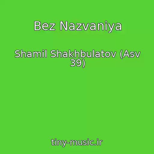 کاور آهنگ Bez Nazvaniya از Shamil Shakhbulatov (Asv 39)