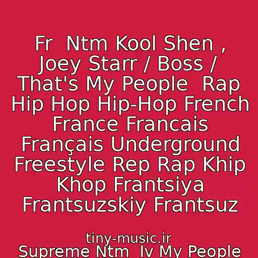 کاور آهنگ Fr  Ntm Kool Shen , Joey Starr / Boss / That's My People  Rap Hip Hop Hip-Hop French France Francais Français Underground Freestyle Rep Rap Khip Khop Frantsiya Frantsuzskiy Frantsuz از Supreme Ntm  Iv My People