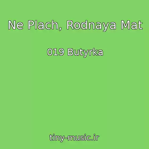 کاور آهنگ Ne Plach, Rodnaya Mat از 019 Butyrka