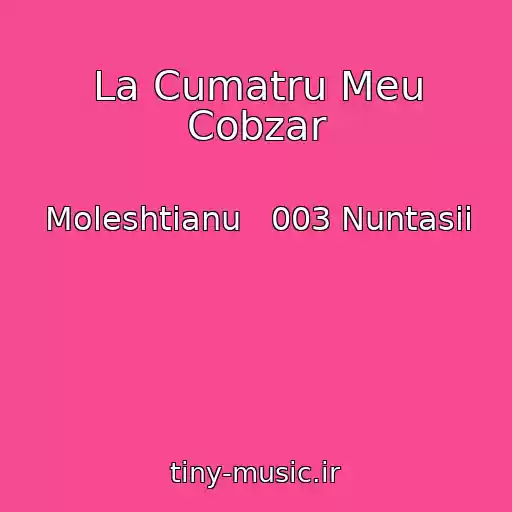 کاور آهنگ La Cumatru Meu Cobzar از Moleshtianu   003 Nuntasii