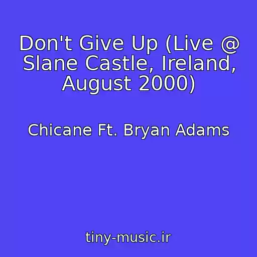 کاور آهنگ Don't Give Up (Live @ Slane Castle, Ireland, August 2000) از Chicane Ft. Bryan Adams