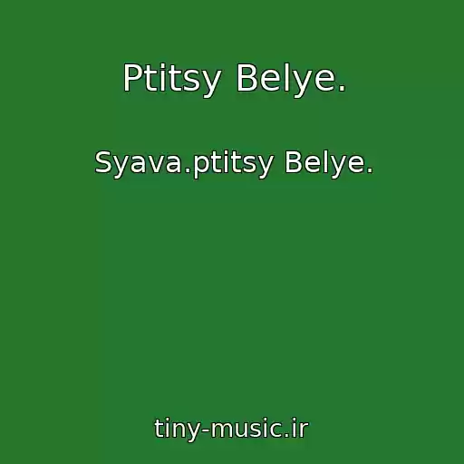 کاور آهنگ Ptitsy Belye. از Syava.ptitsy Belye.