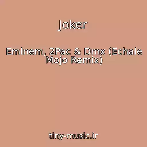 کاور آهنگ Joker از Eminem, 2Pac & Dmx (Echale Mojo Remix)