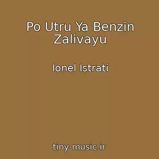 کاور آهنگ Po Utru Ya Benzin Zalivayu از Ionel Istrati