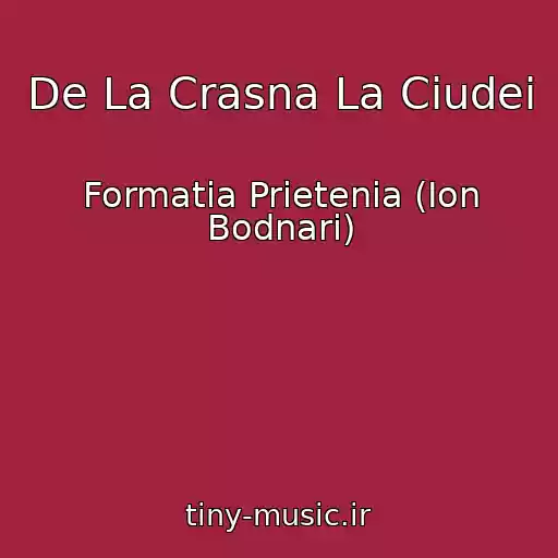 کاور آهنگ De La Crasna La Ciudei از Formatia Prietenia (Ion Bodnari)