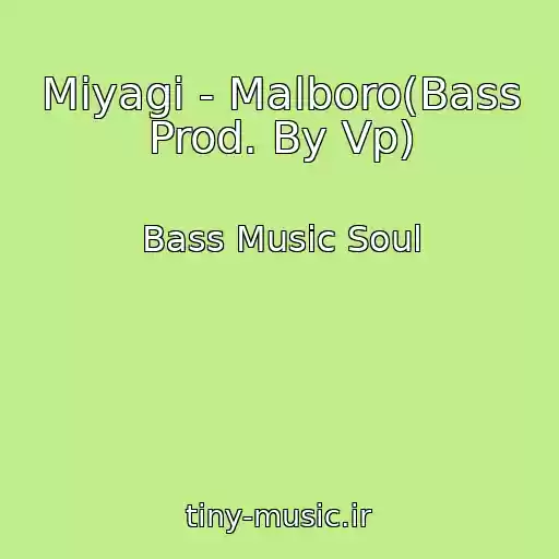 کاور آهنگ Miyagi - Malboro(Bass Prod. By Vp) از Bass Music Soul
