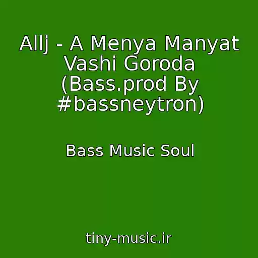 کاور آهنگ Allj - A Menya Manyat Vashi Goroda (Bass.prod By #bassneytron) از Bass Music Soul