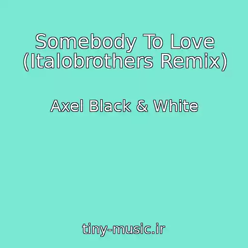 کاور آهنگ Somebody To Love (Italobrothers Remix) از Axel Black & White