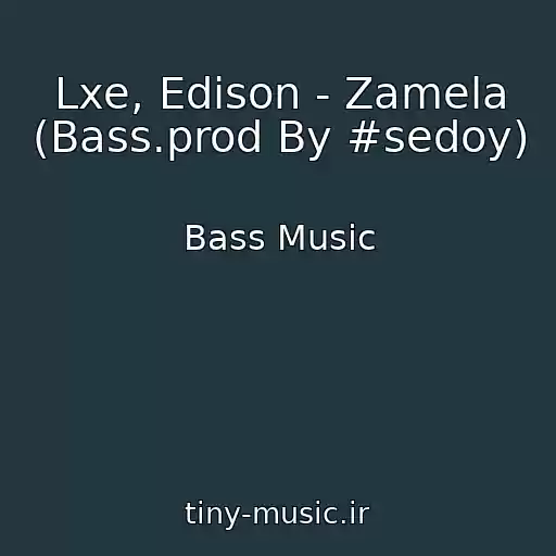 کاور آهنگ Lxe, Edison - Zamela (Bass.prod By #sedoy) از Bass Music