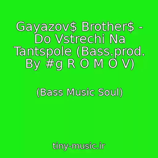 کاور آهنگ Gayazov$ Brother$ - Do Vstrechi Na Tantspole (Bass.prod. By #g R O M O V) از (Bass Music Soul)