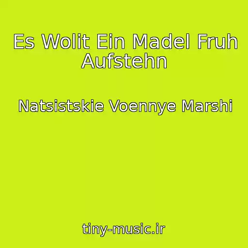 کاور آهنگ Es Wolit Ein Madel Fruh Aufstehn از Natsistskie Voennye Marshi