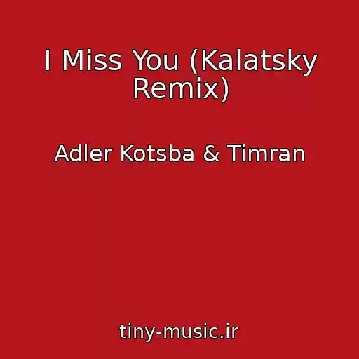کاور آهنگ I Miss You (Kalatsky Remix) از Adler Kotsba & Timran