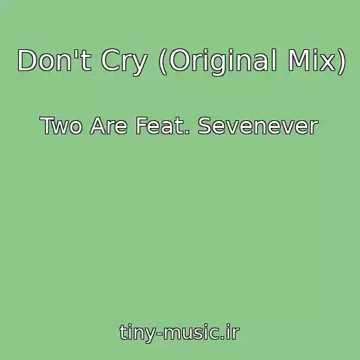 کاور آهنگ Don't Cry (Original Mix) از Two Are Feat. Sevenever