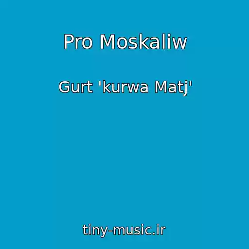 کاور آهنگ Pro Moskaliw از Gurt 'kurwa Matj'