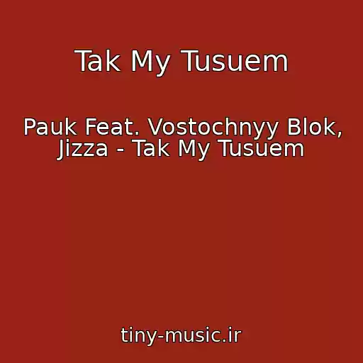 کاور آهنگ Tak My Tusuem از Pauk Feat. Vostochnyy Blok, Jizza - Tak My Tusuem