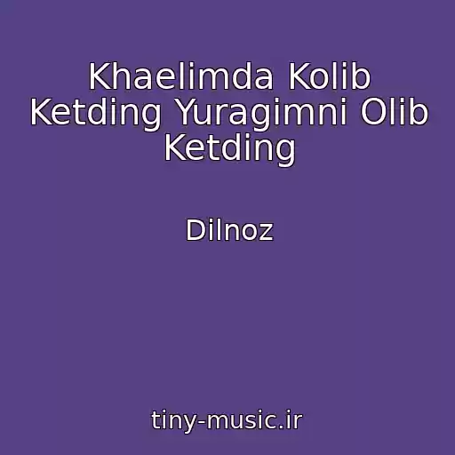 کاور آهنگ Khaelimda Kolib Ketding Yuragimni Olib Ketding از Dilnoz