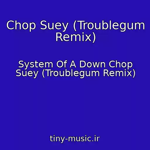کاور آهنگ Chop Suey (Troublegum Remix) از System Of A Down Chop Suey (Troublegum Remix)