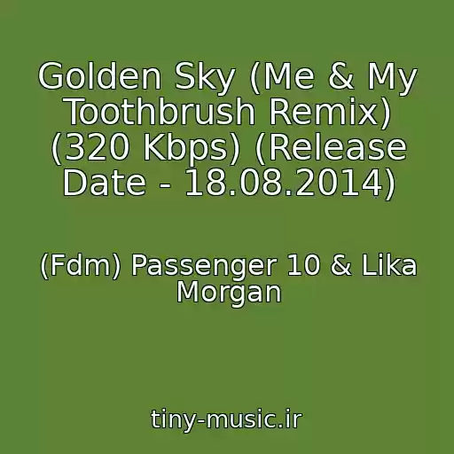 کاور آهنگ Golden Sky (Me & My Toothbrush Remix) (320 Kbps) (Release Date - 18.08.2014) از (Fdm) Passenger 10 & Lika Morgan