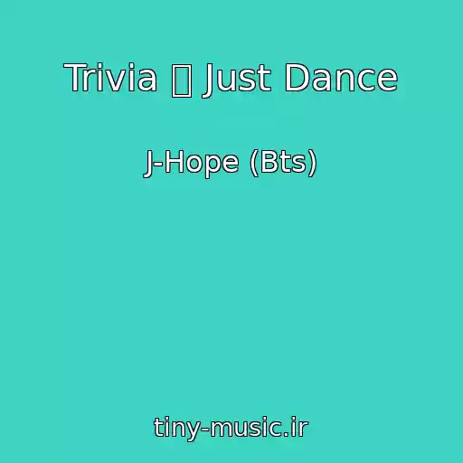 کاور آهنگ Trivia 起 Just Dance از J-Hope (Bts)