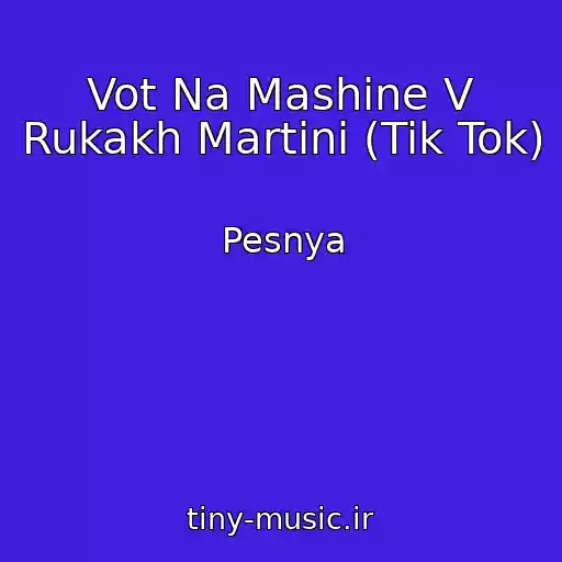 کاور آهنگ Vot Na Mashine V Rukakh Martini (Tik Tok) از Pesnya