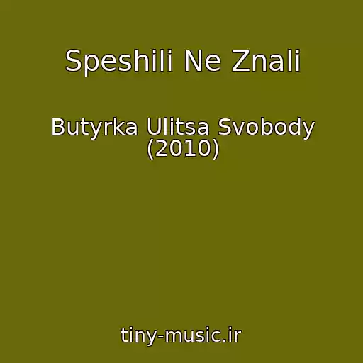 کاور آهنگ Speshili Ne Znali از Butyrka Ulitsa Svobody (2010)