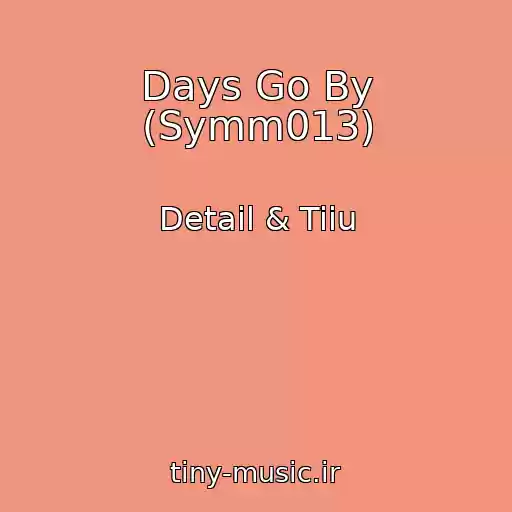 کاور آهنگ Days Go By (Symm013) از Detail & Tiiu