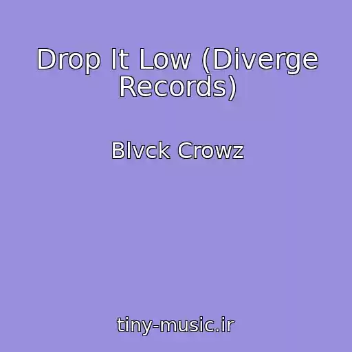 کاور آهنگ Drop It Low (Diverge Records) از Blvck Crowz