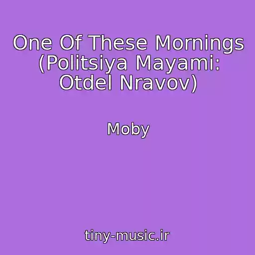 کاور آهنگ One Of These Mornings (Politsiya Mayami: Otdel Nravov) از Moby
