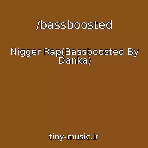 کاور آهنگ /bassboosted از Nigger Rap(Bassboosted By Danka)